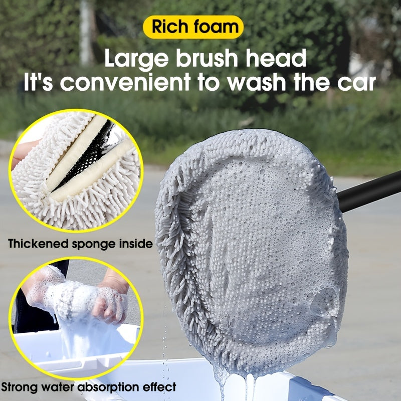 Car Scrub Mop Car Wash Special Car Scrub Brush Car Wash Cleaning Tool Chenille Soft Wool Car Wash Brush Car Maintenance Cleaning Tool Car Accessories