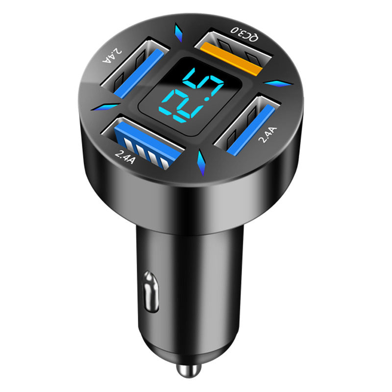 4 Ports USB PD  Car Adapter Charger QC3.0 Type C,In-Car Adapter Fast Charging