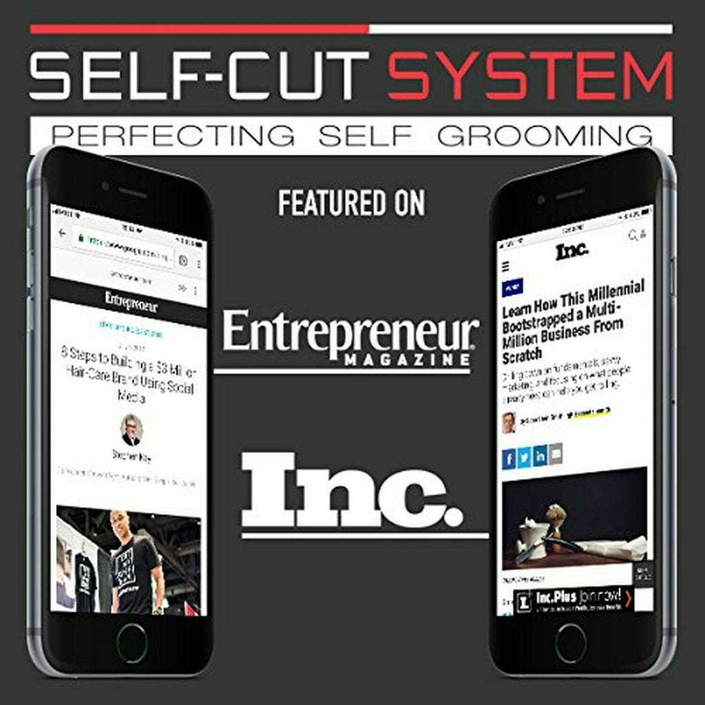 Self-cut System Travel Version Three Way Mirror for Self Hair Cutting With Hooks