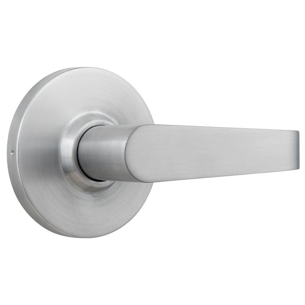 Commercial 2-3/4 in. Satin Chrome Heavy Duty Classroom Keyed Entry Door Lever