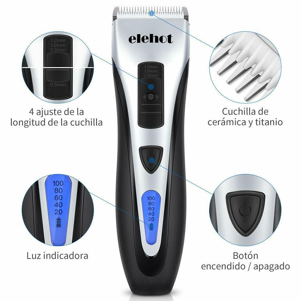 Machine Man Cut Hair Electric LCD Wireless 4 Combs 100.240V