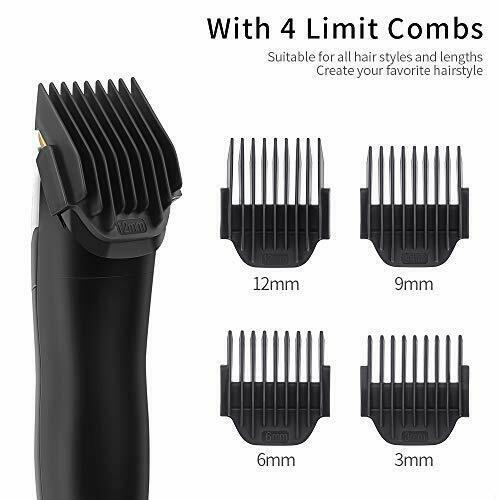 Machine Man Cut Hair Electric LCD Wireless 4 Combs 100.240V