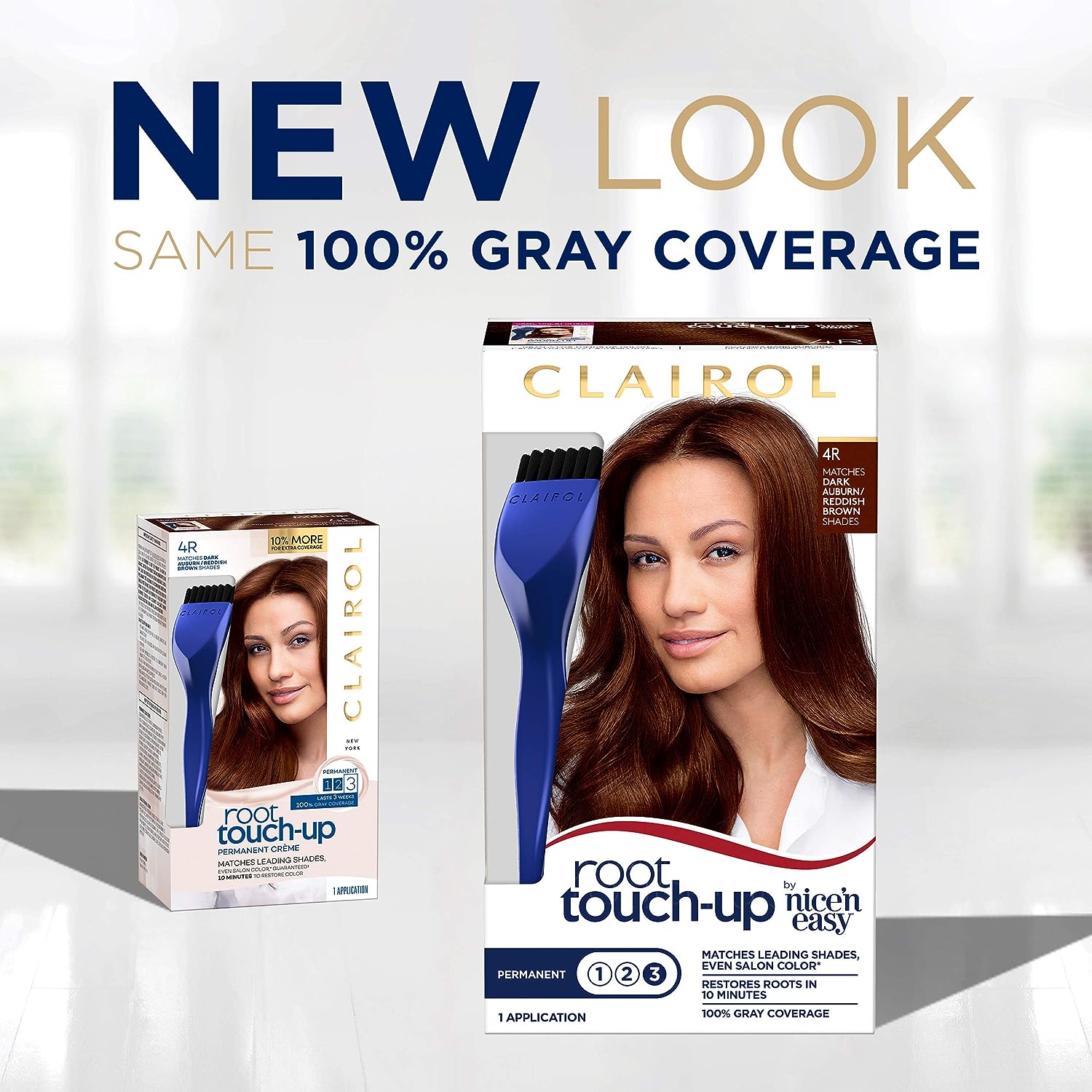 Clairol Root Touch-Up by Nice'n Easy Permanent Hair Dye, 5R Medium Auburn/Reddish Brown Hair Color, Pack of 1