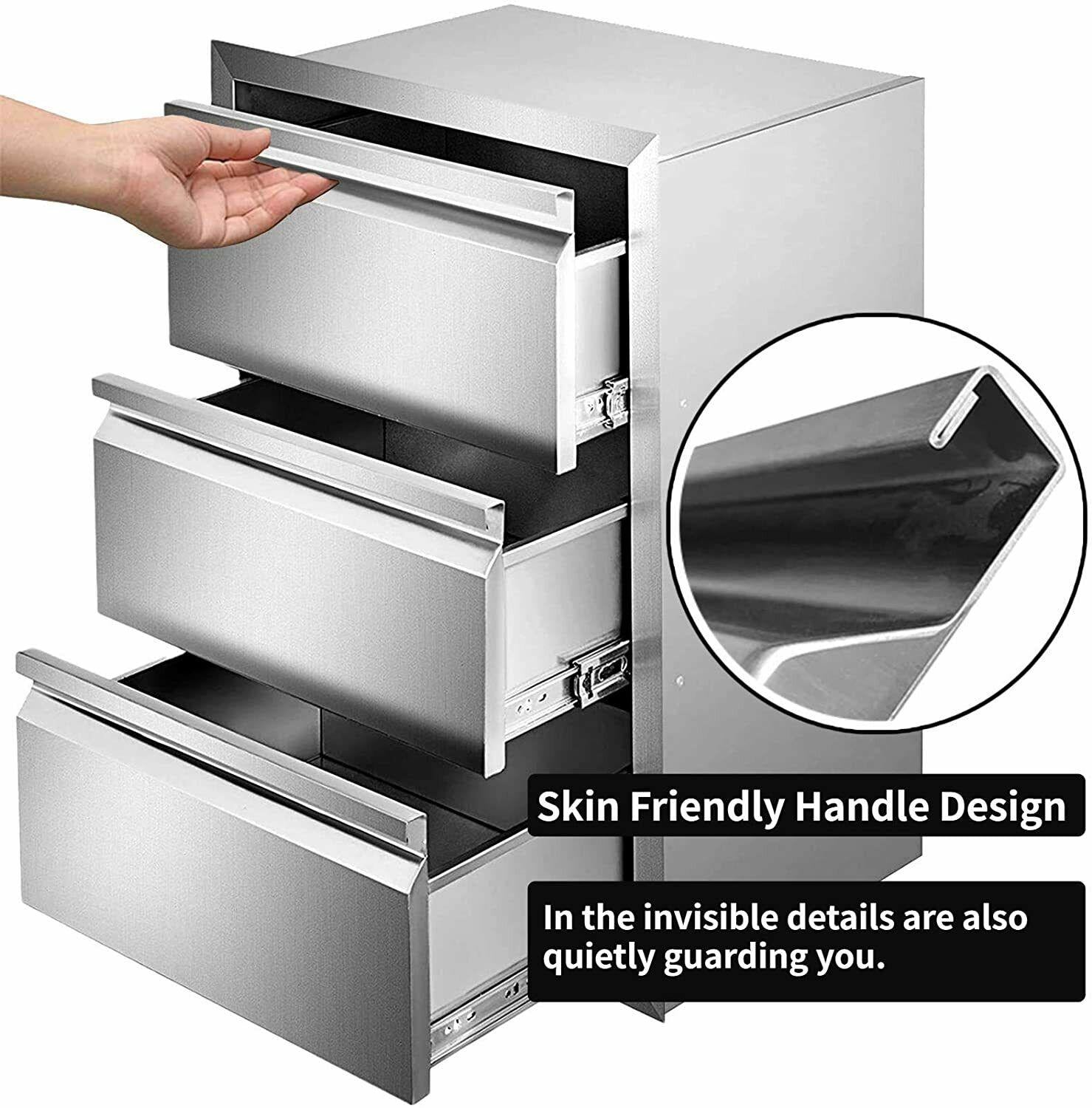 Outdoor Kitchen  Drawers Double Single Triple  Steel Multi-size