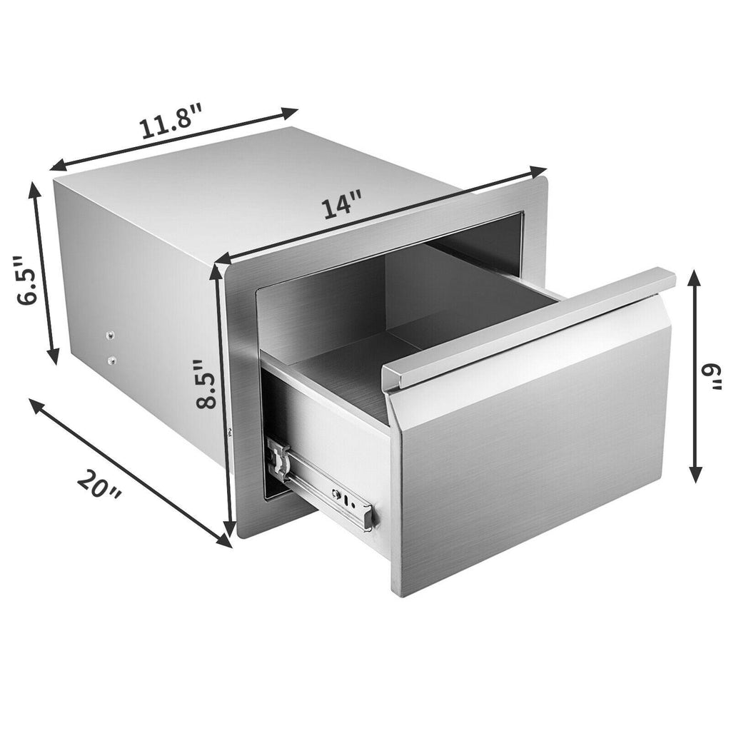 Outdoor Kitchen  Drawers Double Single Triple  Steel Multi-size