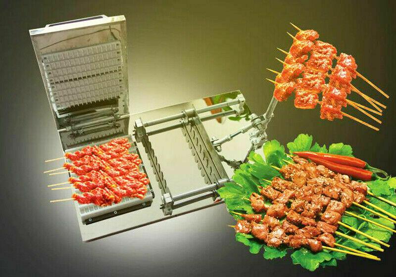 BBQ Equipment!! Manual Wear Meat Kebab Machine Manual Operate