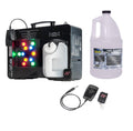 AMERICAN DJ Fog Fury Jett Fog Machine & LED Light Effect w/ Remote + HDF Fluid