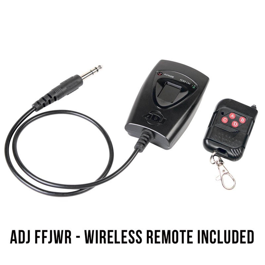 AMERICAN DJ Fog Fury Jett Fog Machine & LED Light Effect w/ Remote + HDF Fluid