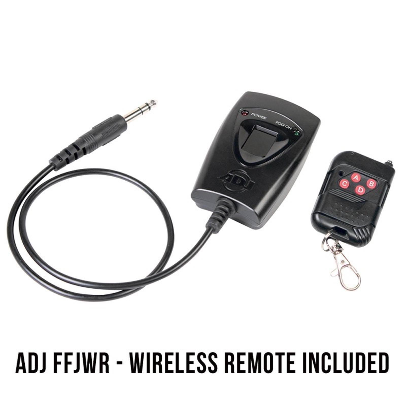 AMERICAN DJ Fog Fury Jett Fog Machine & LED Light Effect w/ Remote + HDF Fluid