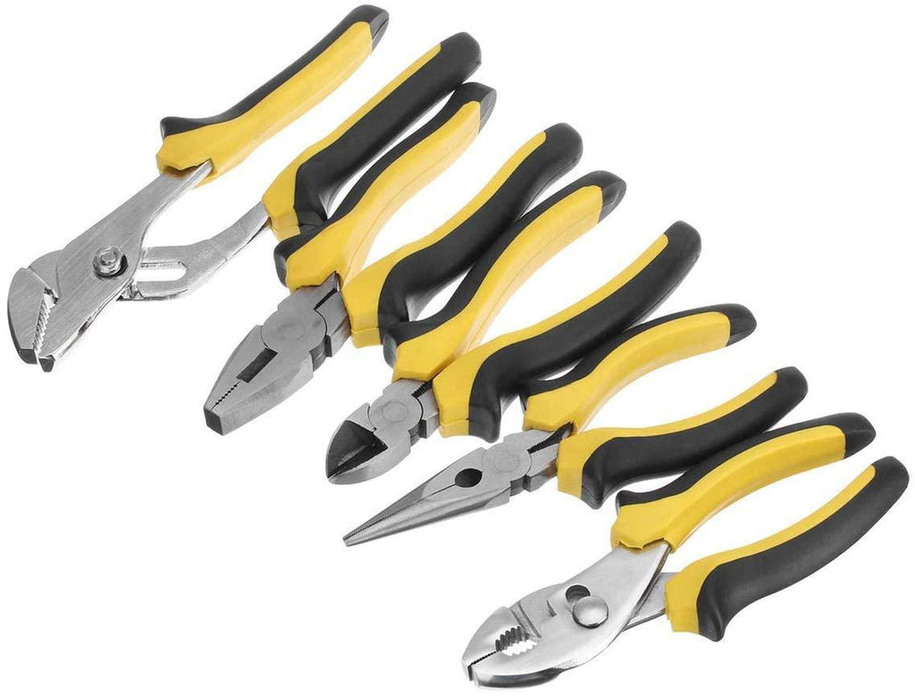 LFDHSF Pliers Tool Hand Tools 5Pcs Tool Kit Jewelry Beading Wire Cutter Mini Diagonal Nose Pliers Soft Handle