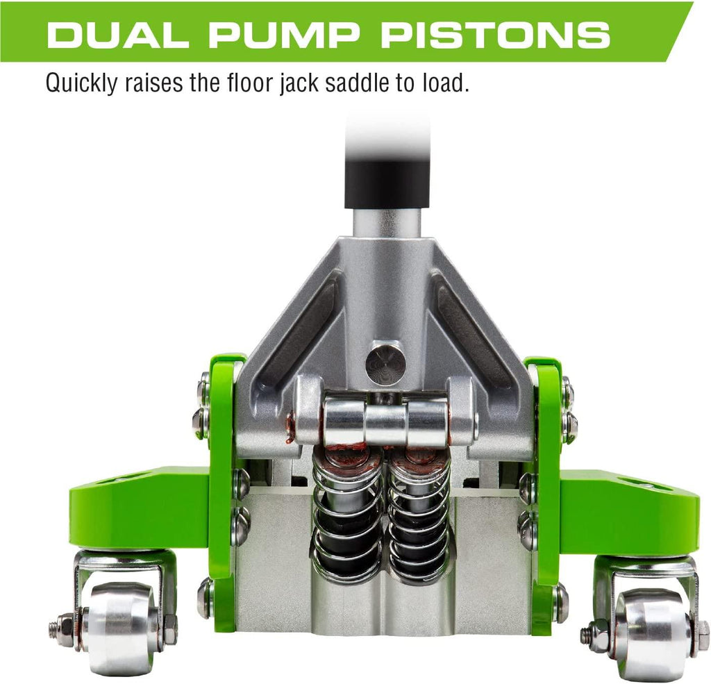 Arcan 3-Ton  Rise Aluminum Floor Jack with Dual Pump Pistons & Reinforced Lifting Arm (ALJ3T / A20018)