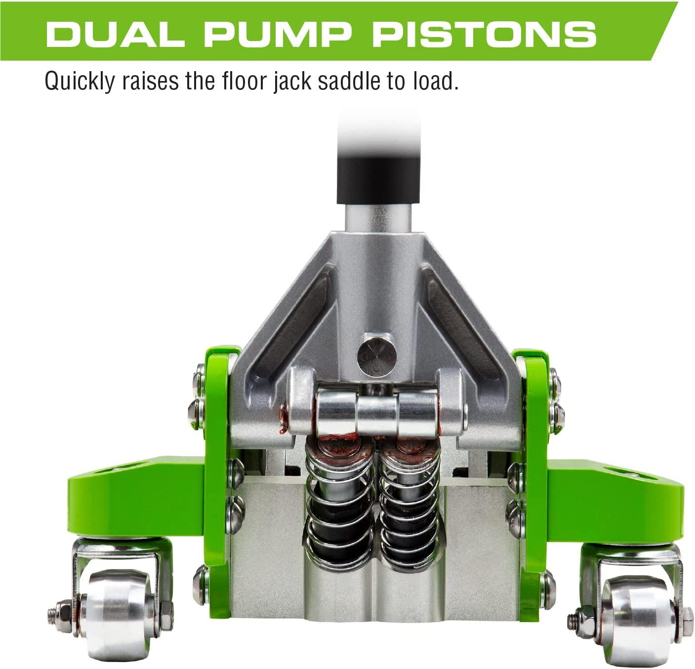 Arcan 3-Ton  Rise Aluminum Floor Jack with Dual Pump Pistons & Reinforced Lifting Arm (ALJ3T / A20018)