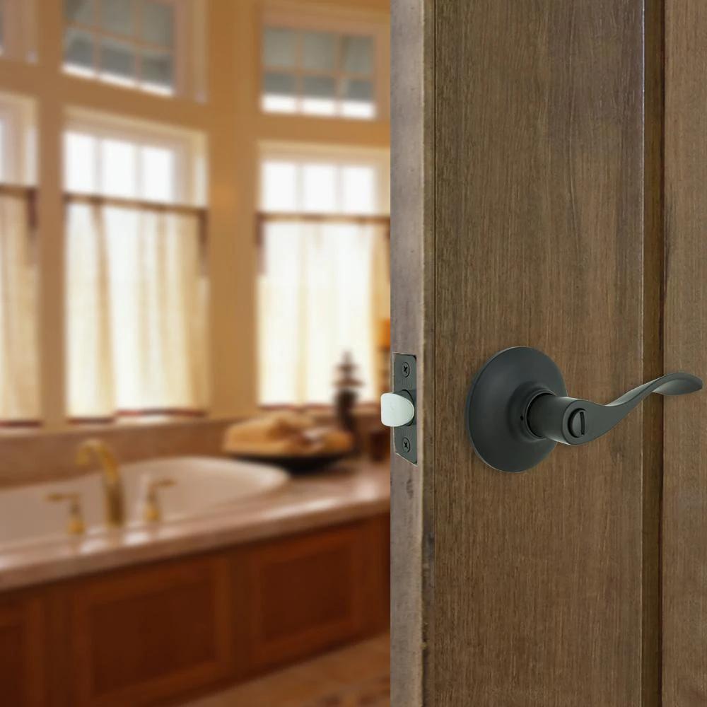Zacoti Matte Black Bed/Bath Door Lever