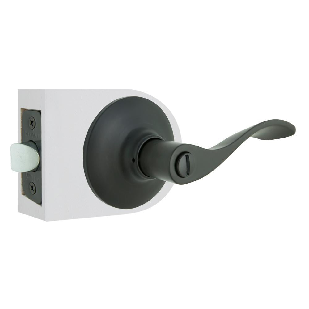 Zacoti Matte Black Bed/Bath Door Lever