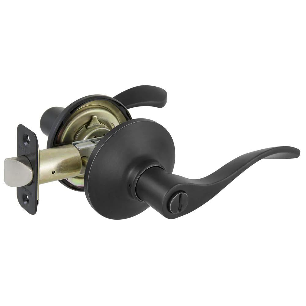 Zacoti Matte Black Bed/Bath Door Lever