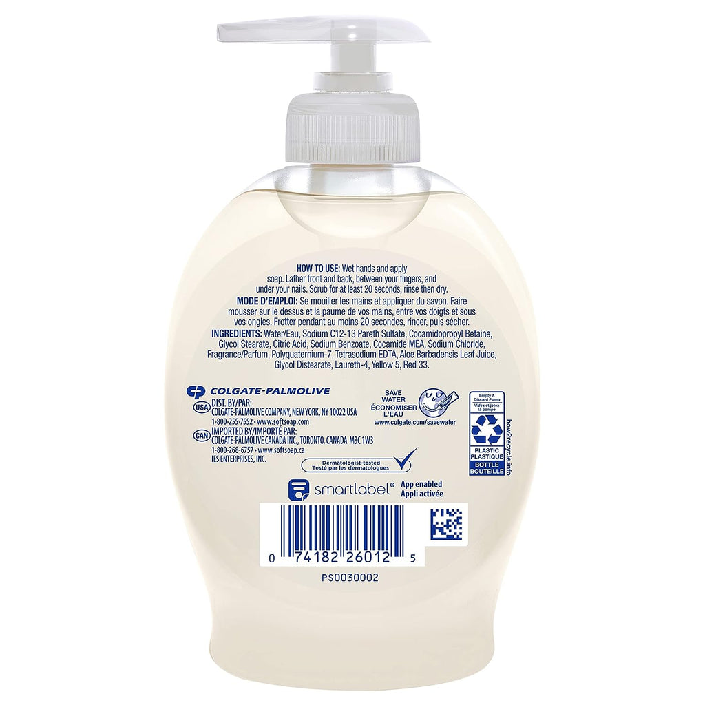 Softsoap Moisturizing Liquid Hand Soap, Soothing Clean Aloe Vera - 7.5 Fl Oz (Pack of 6)