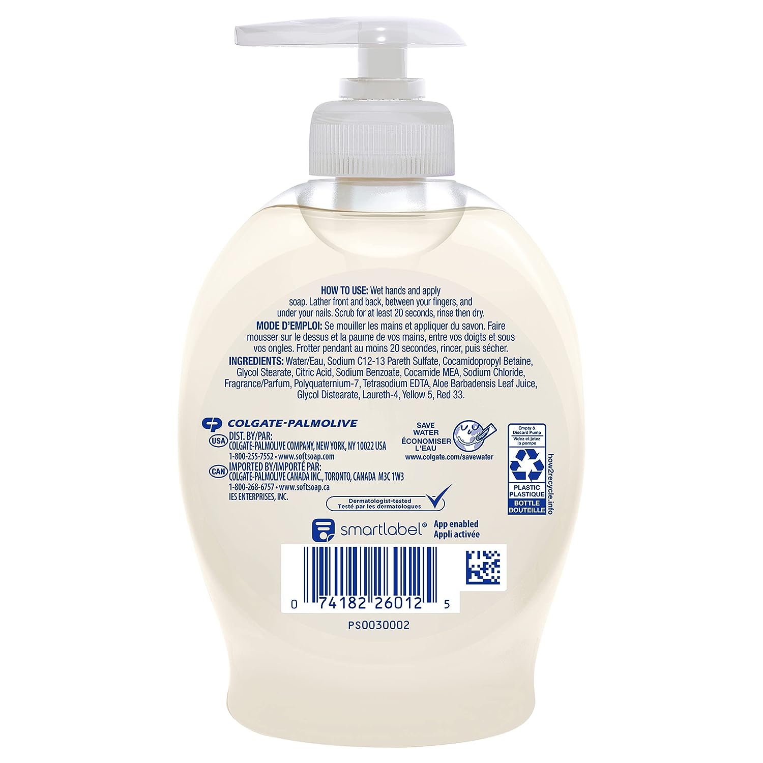 Softsoap Moisturizing Liquid Hand Soap, Soothing Clean Aloe Vera - 7.5 Fl Oz (Pack of 6)