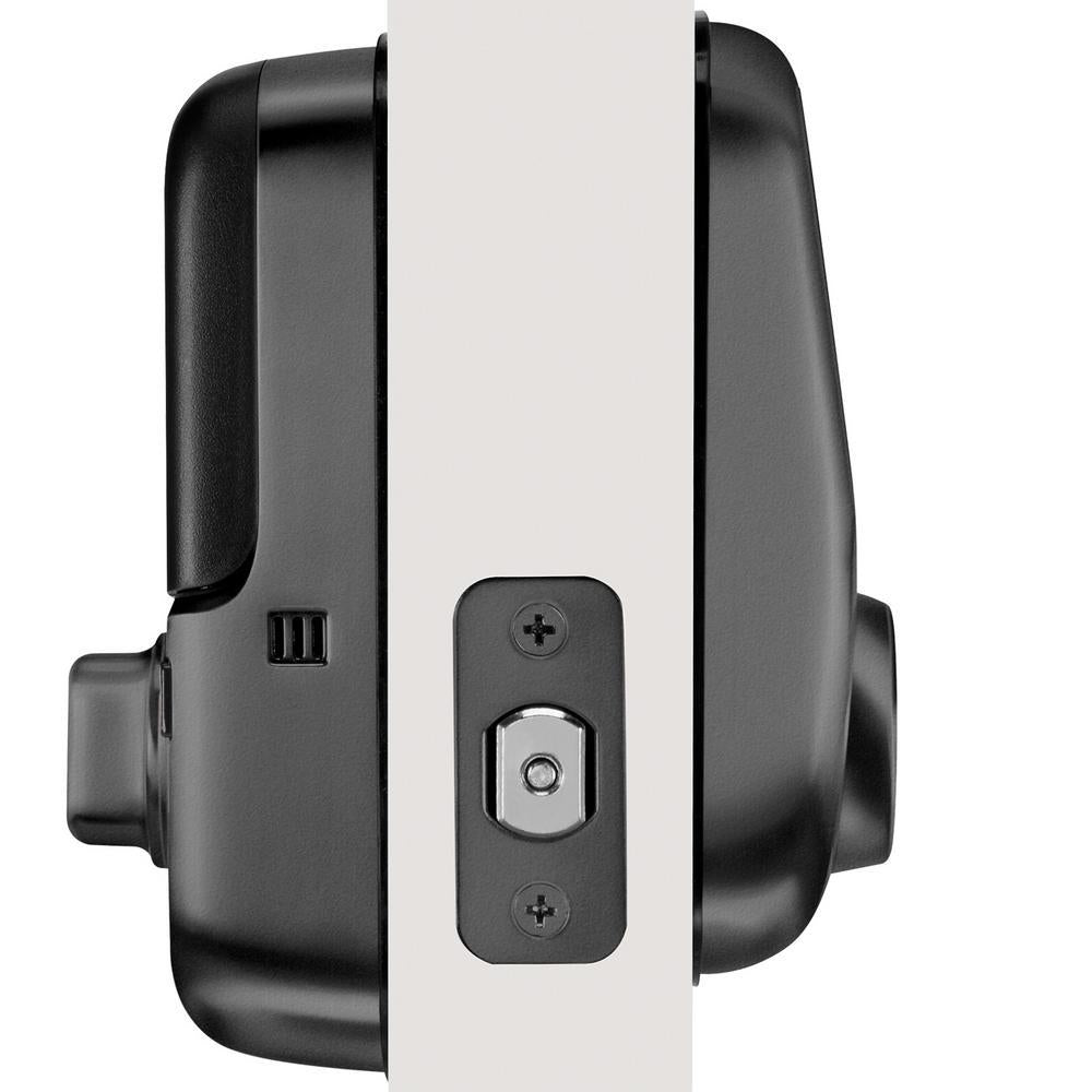 Assure Lock Black Suede Single Cylinder Deadbolt with Touchscreen Keypad