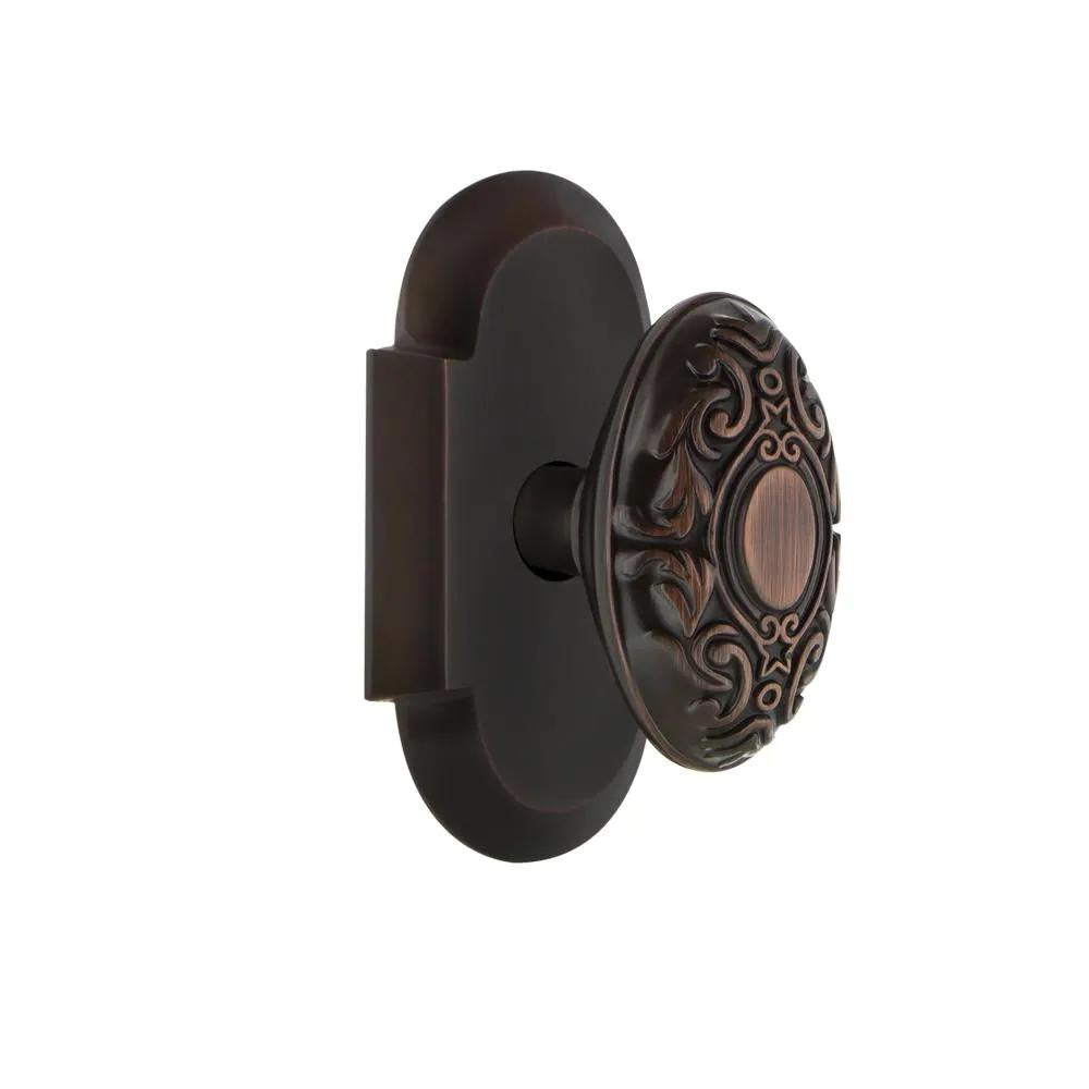 CottaPlate Double Dummy Victorian Door Knob in Timeless Bronze