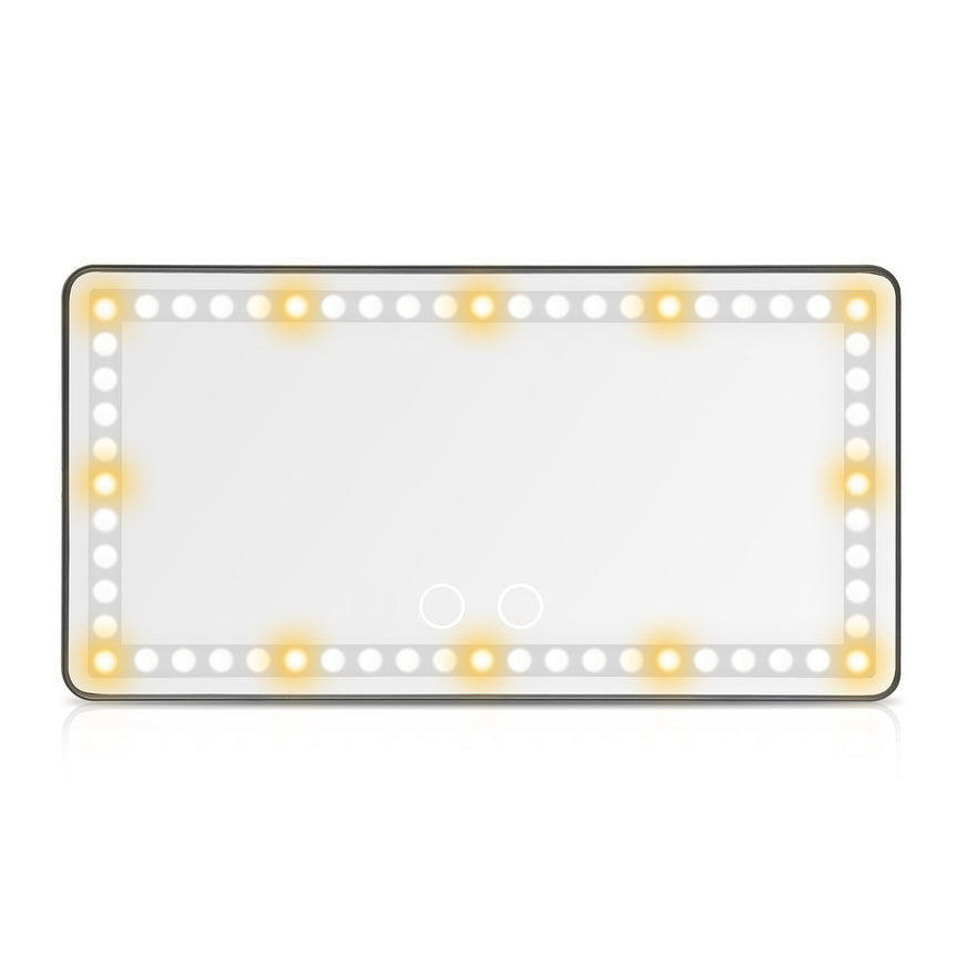 Rechargeable LED Car Makeup Mirror - Sun Visor Mirror With Fill Light For Beauty On-the-Go!