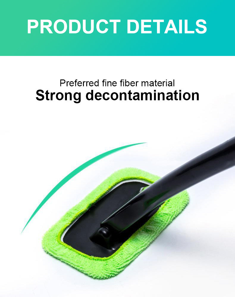 2PCS Window Cleaning Brush Kit: Get That Spotless Car Window Look With This Windshield Cleaning Wash Tool!