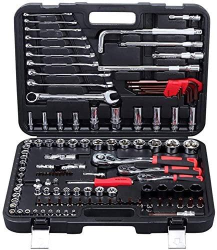 ZSEFV 120pcs Socket Set Car Repair Tool Auto Hand Tool Kit Ratchet Set Torque Wrench Chrome Vanadium Steel Auto Tools Hardware Tool Kits Hand Tools