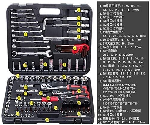 ZSEFV 120pcs Socket Set Car Repair Tool Auto Hand Tool Kit Ratchet Set Torque Wrench Chrome Vanadium Steel Auto Tools Hardware Tool Kits Hand Tools