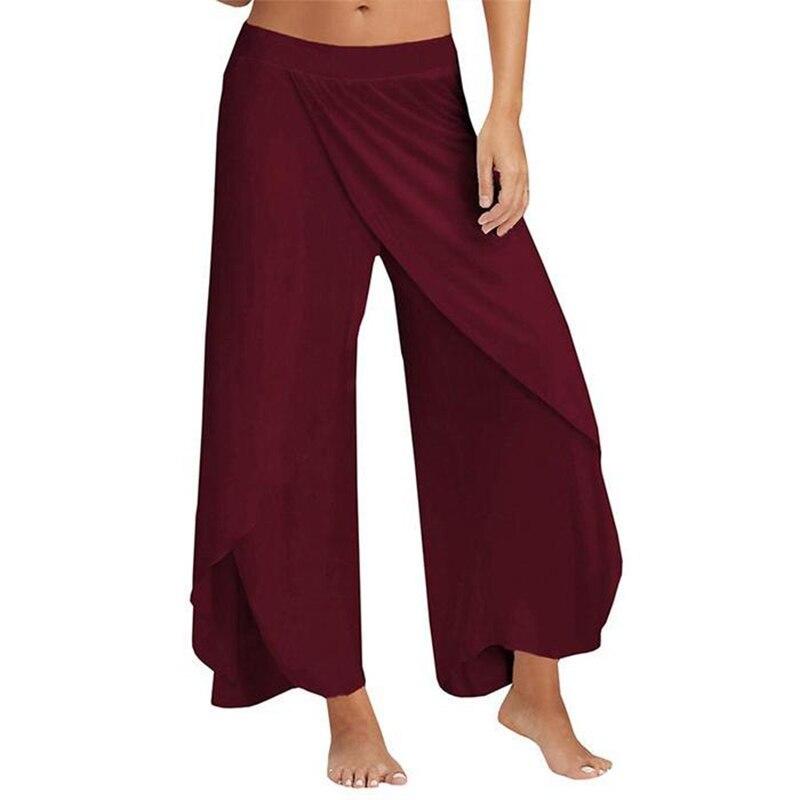 fitness yoga split harem pants
