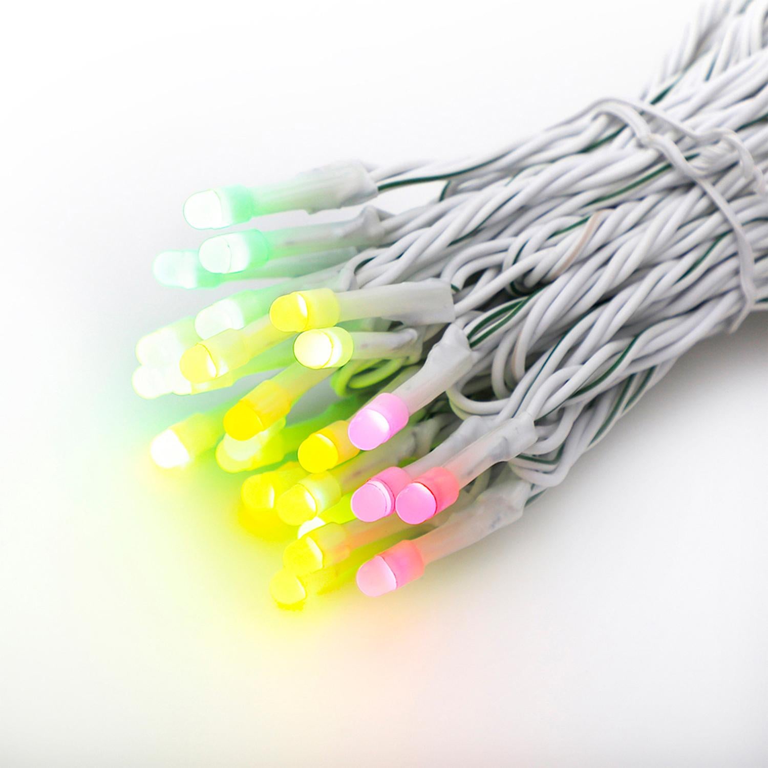 Home Heritage Luminations Christmas Holiday Party Lights, Twinkly App Control, 7' String of Icicle Style, 50 RGB LEDs (2 Pack)