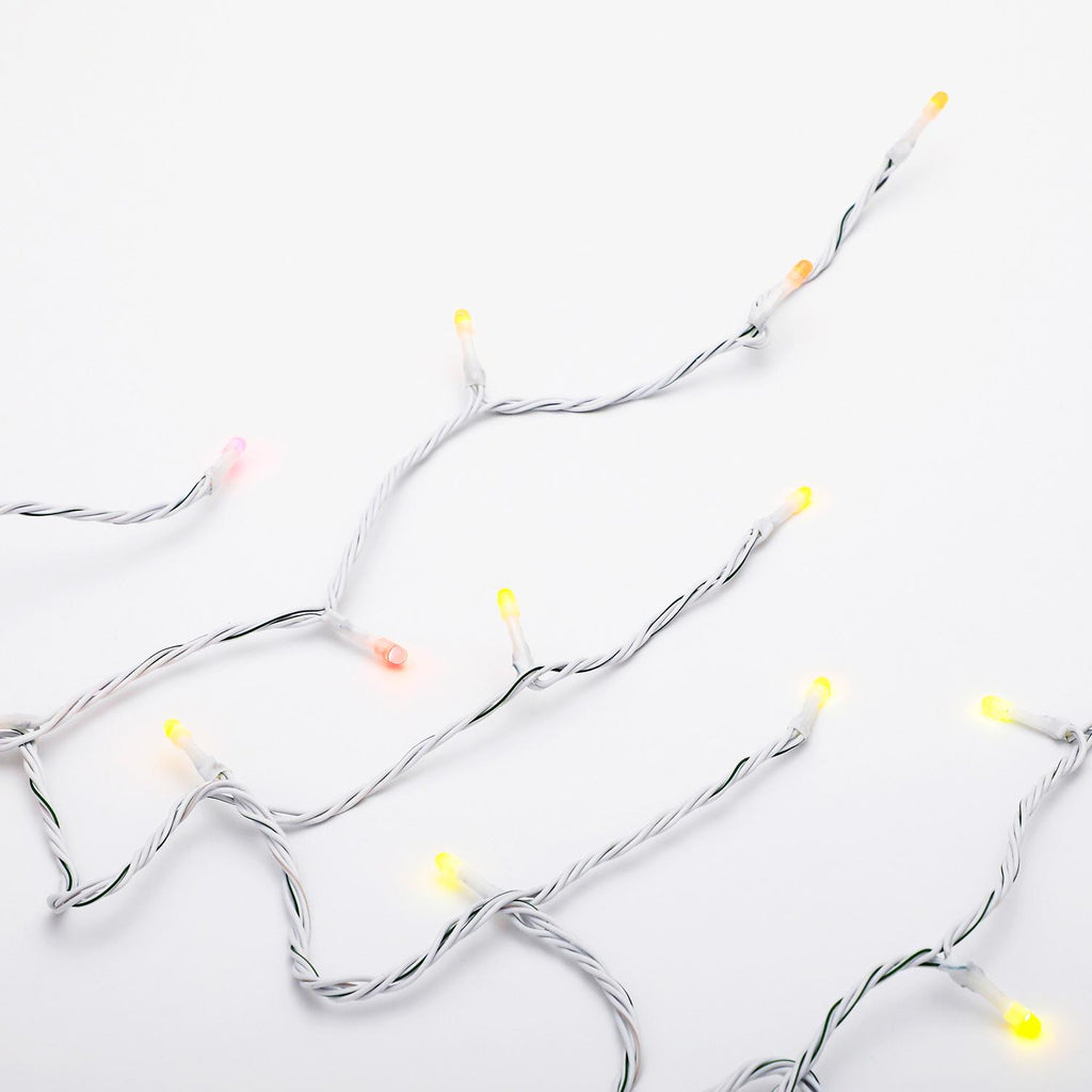 Home Heritage Luminations Christmas Holiday Party Lights, Twinkly App Control, 7' String of Icicle Style, 50 RGB LEDs (2 Pack)