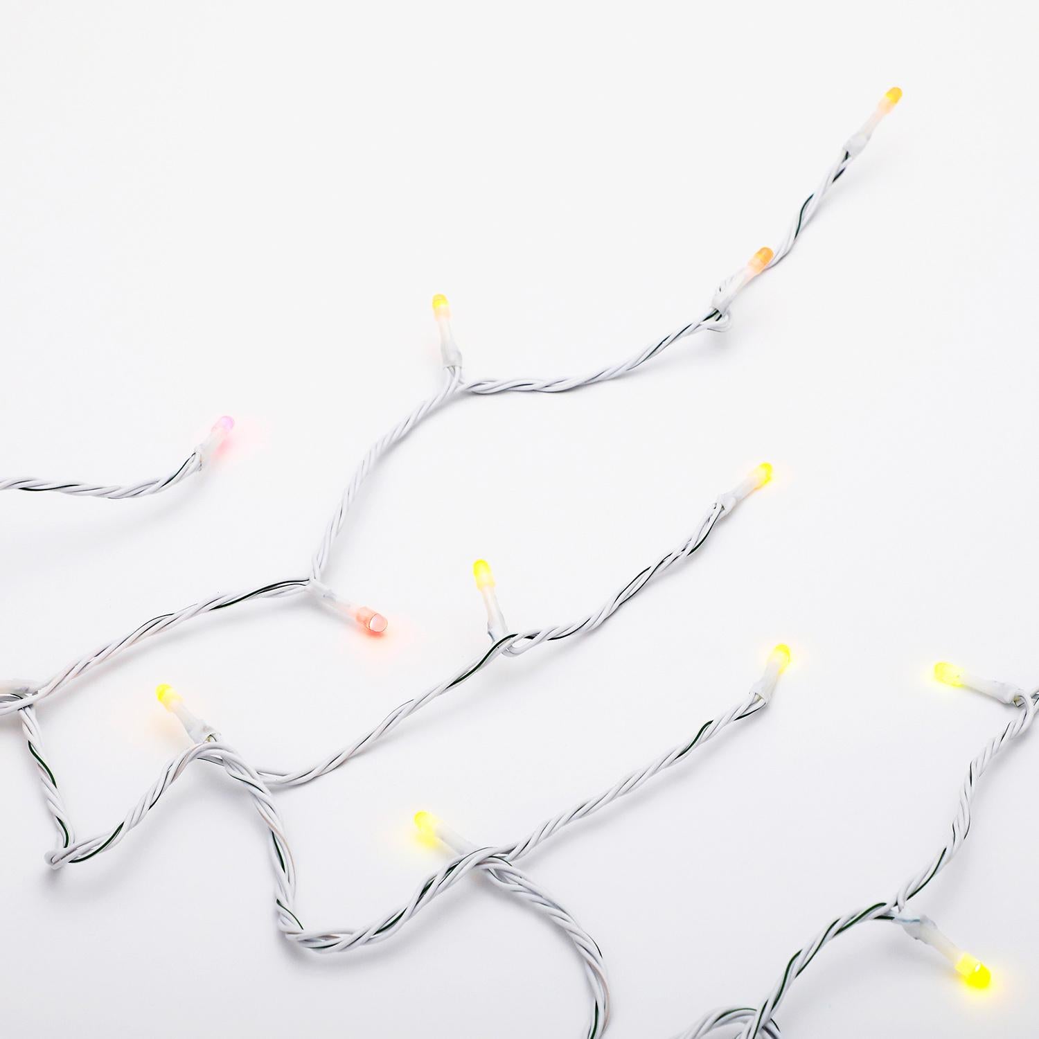 Home Heritage Luminations Christmas Holiday Party Lights, Twinkly App Control, 7' String of Icicle Style, 50 RGB LEDs (2 Pack)