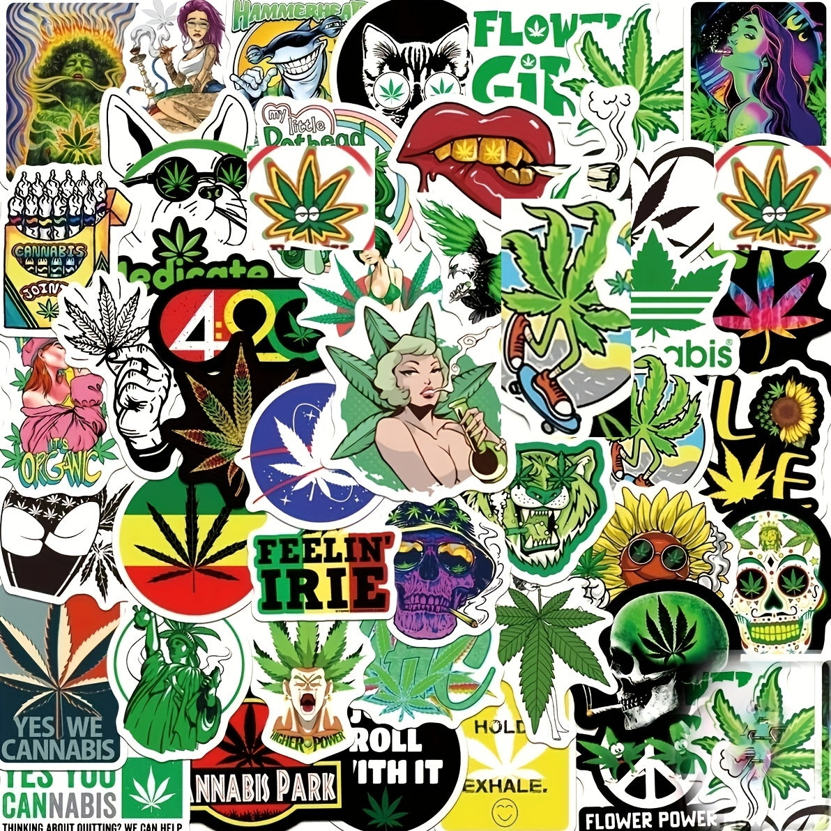 100pcs Leaves Stickers For Water Bottles, Vinyl Waterproof Stickers For Laptop, Skateboard, Computer,  Bike Stickers For Teens Kids Girls Adults