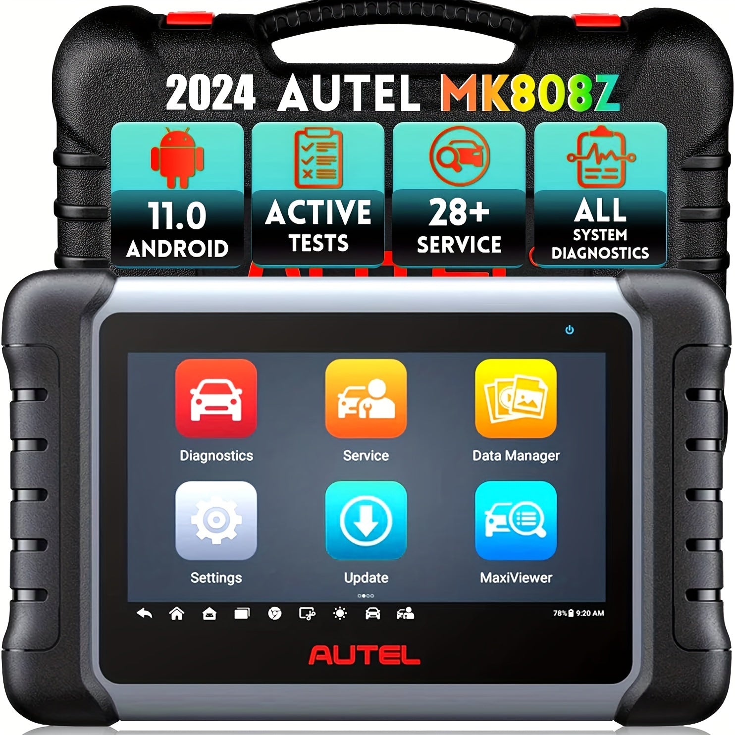 Autel MaxiCOM MK808Z: Android 11 Scan Tool With 28+ Services &amp; 2023 Upgrades - All System Diagnostics!