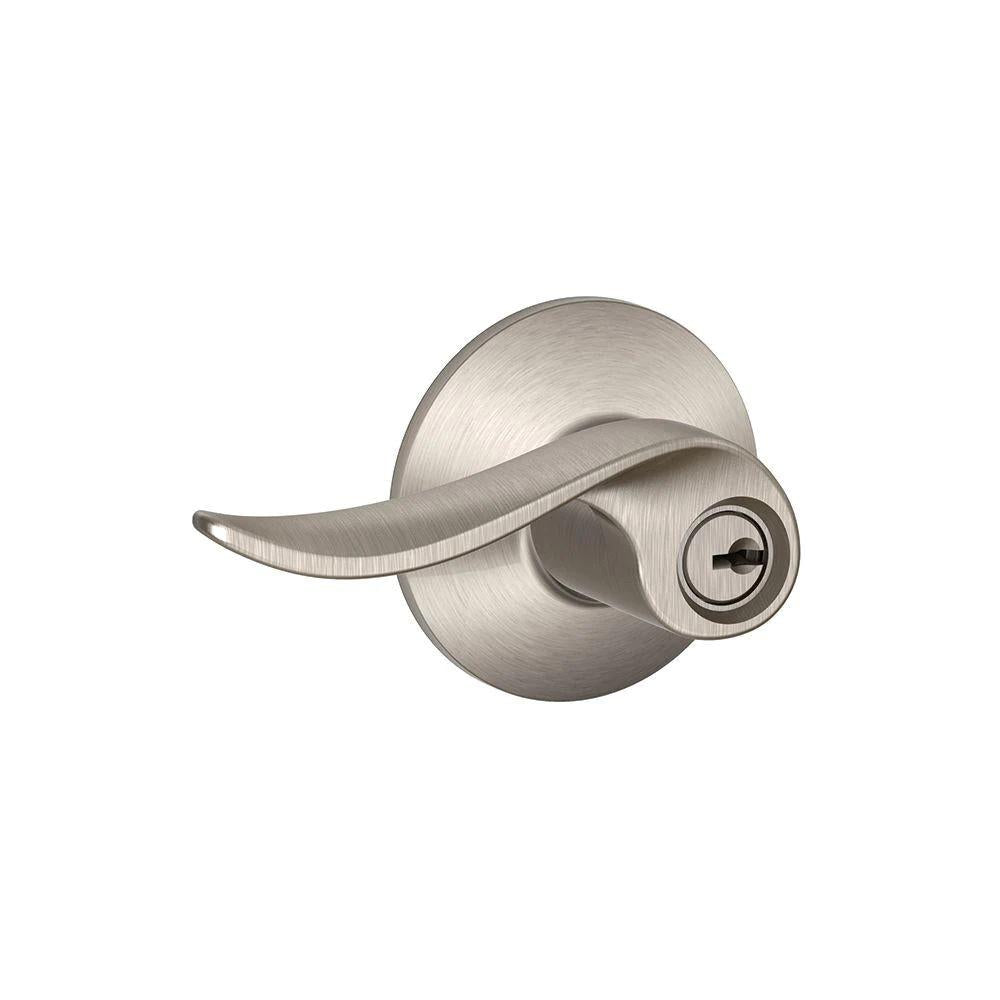 Sacramento Satin Nickel Keyed Entry Door Lever