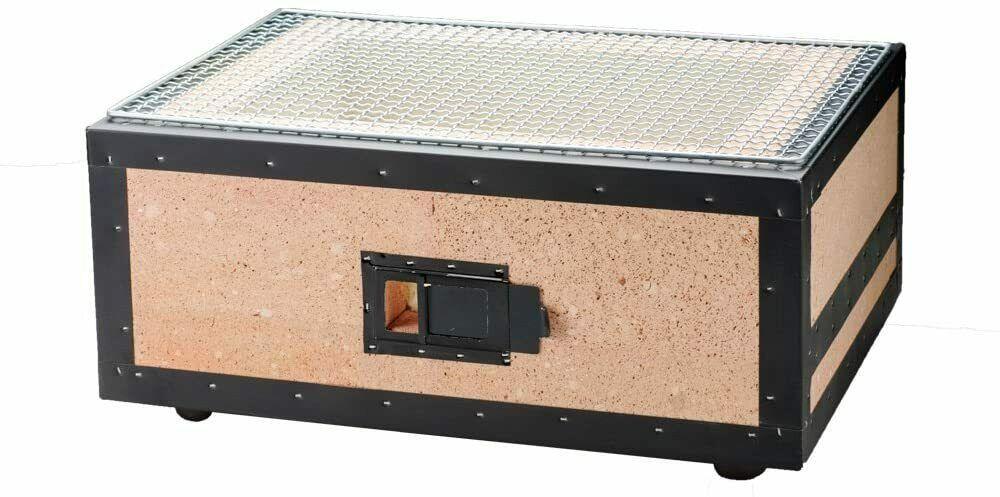 Japanese Yakitori BBQ Porous Ceramic Grill Charcoal 45.5x34x20cm 14kg