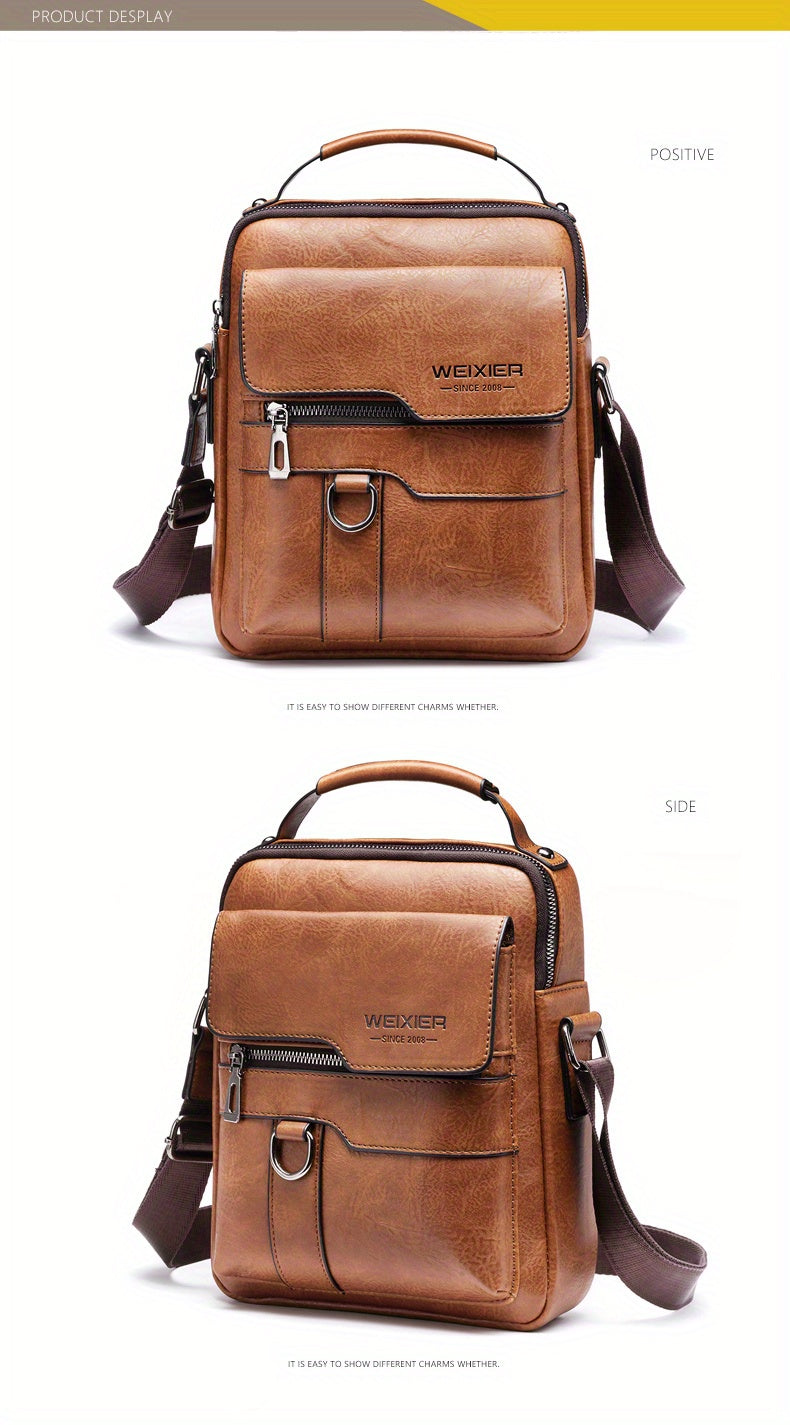 Crossbody Bag Women's Shoulder Bag  Leather Vertical Hand Business Women's Casual Leather Bag Satchel Bag For Women