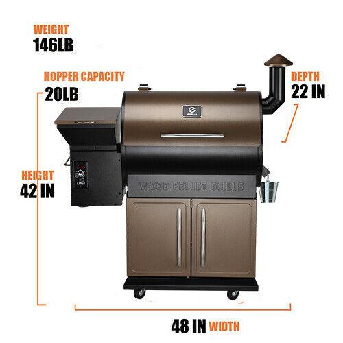 ZPG-700D Pellet Grill BBQ Smoker Digital Control with Smart Probe