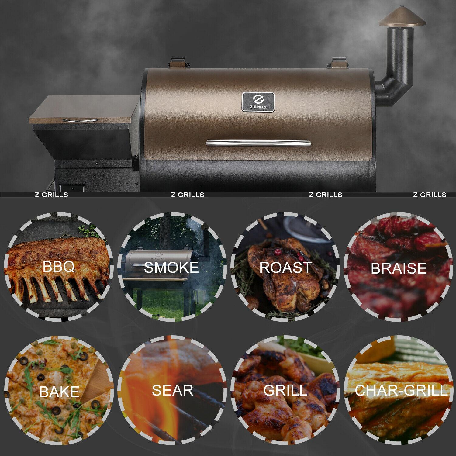 ZPG-700D Pellet Grill BBQ Smoker Digital Control with Smart Probe