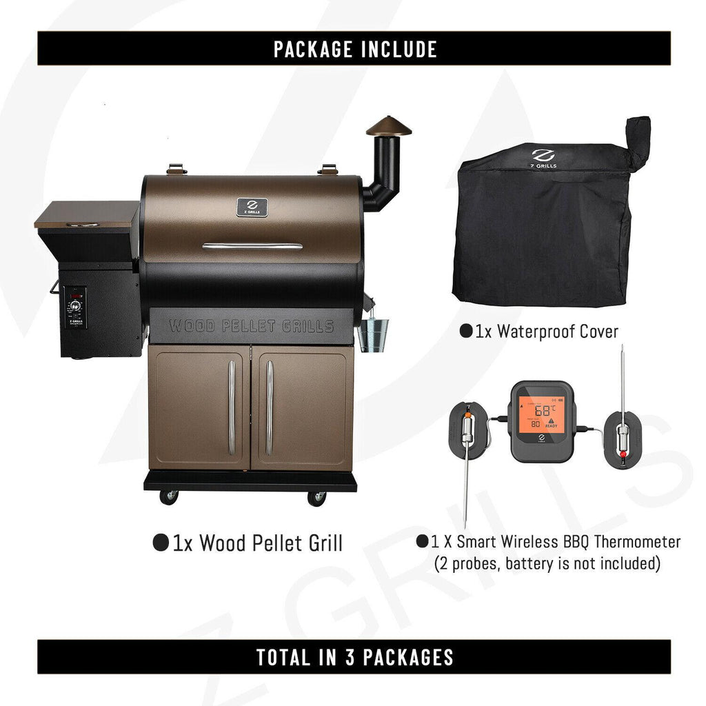 ZPG-700D Pellet Grill BBQ Smoker Digital Control with Smart Probe