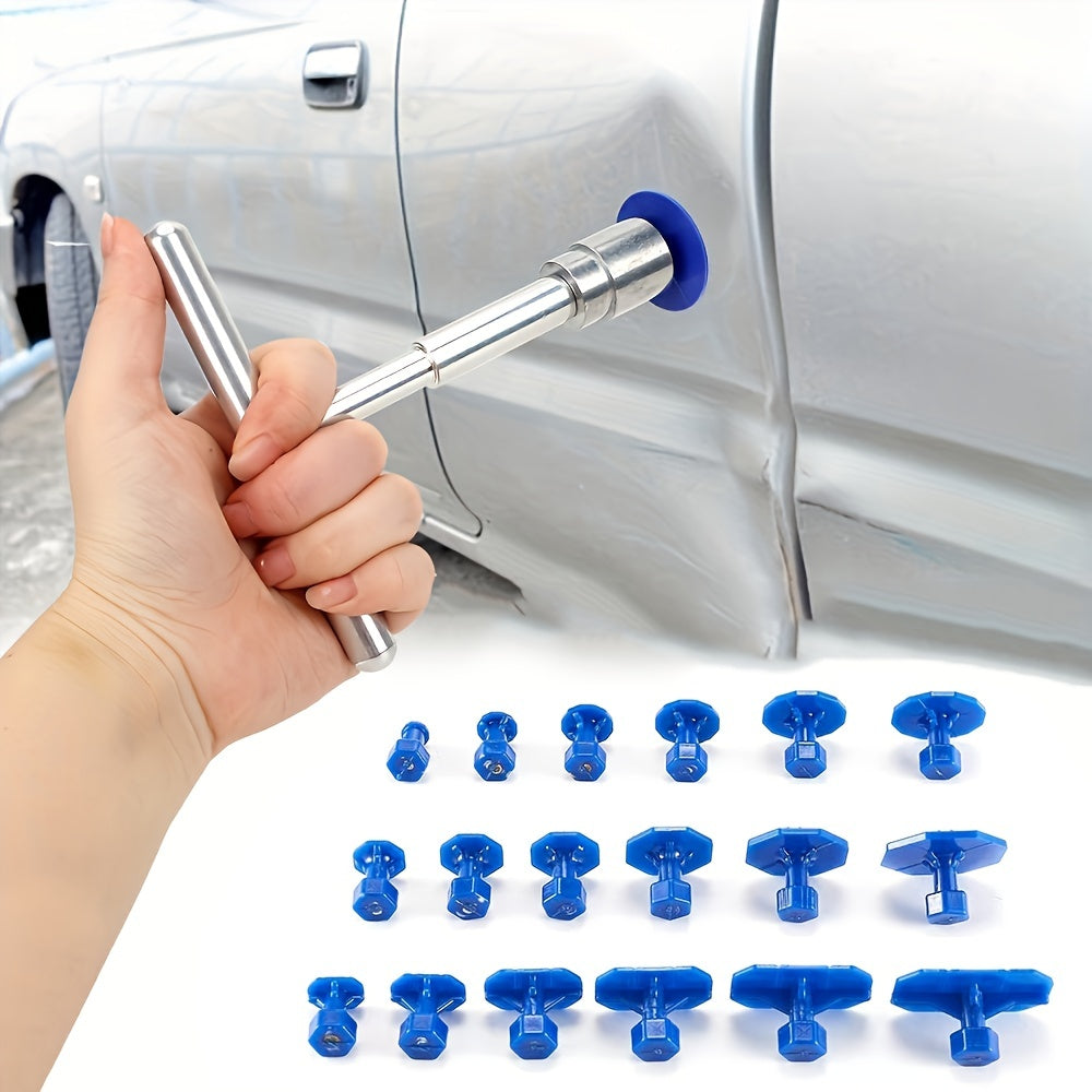 T-bar Puller Car Dent Repair Tool Kit Automotive Body Sheet Metal Paintless Suction Cup Mechanical Workshop Tools Set For Car