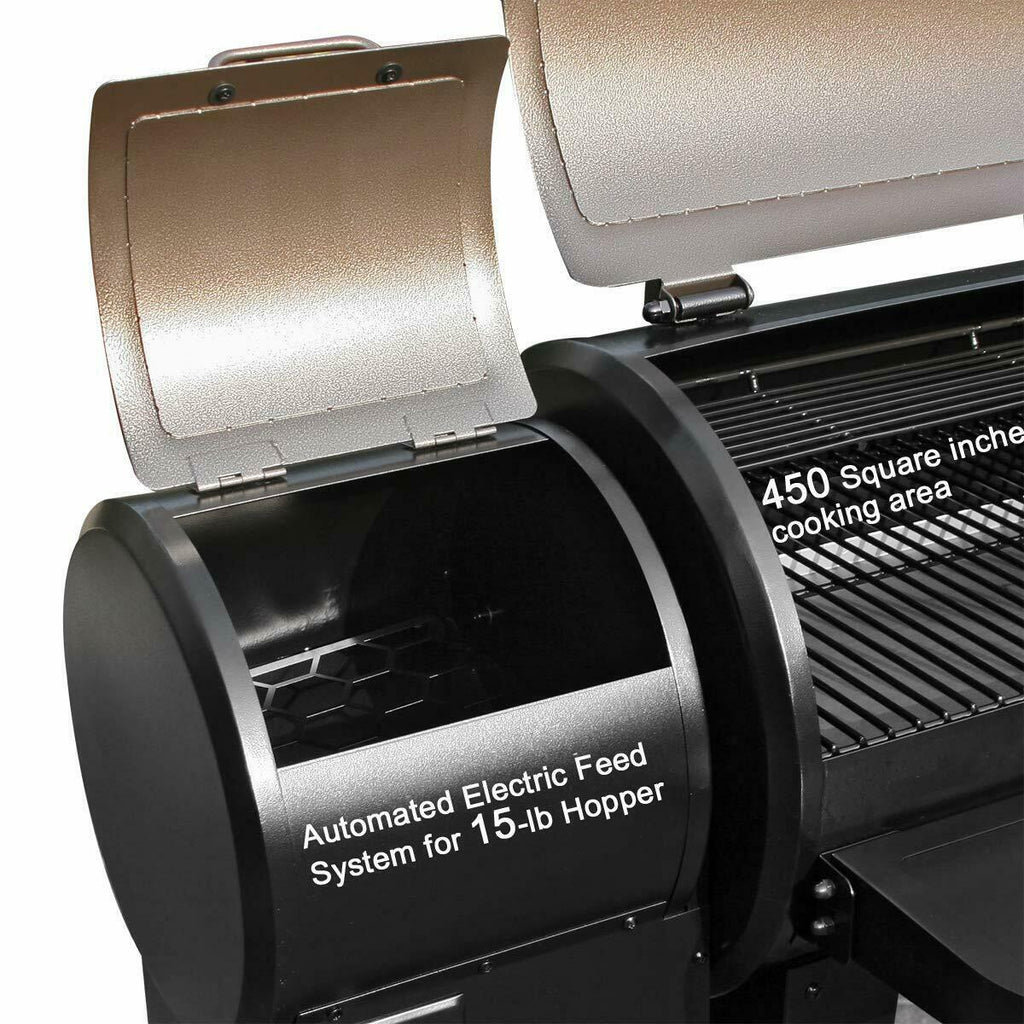ZPG-450A Pellet Grill & Smoker 8 in 1 BBQ Grill Auto Temp Control