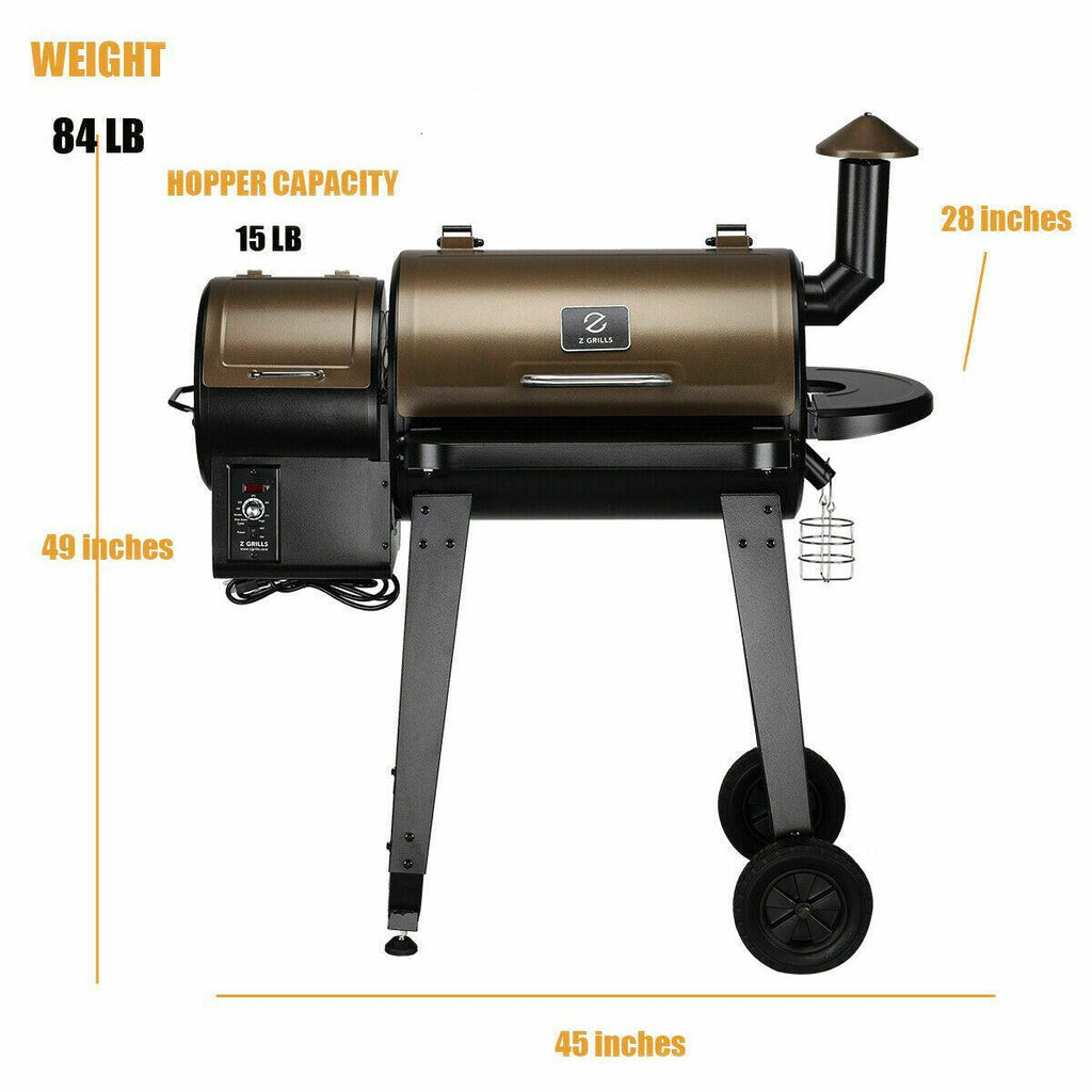 ZPG-450A Pellet Grill & Smoker 8 in 1 BBQ Grill Auto Temp Control