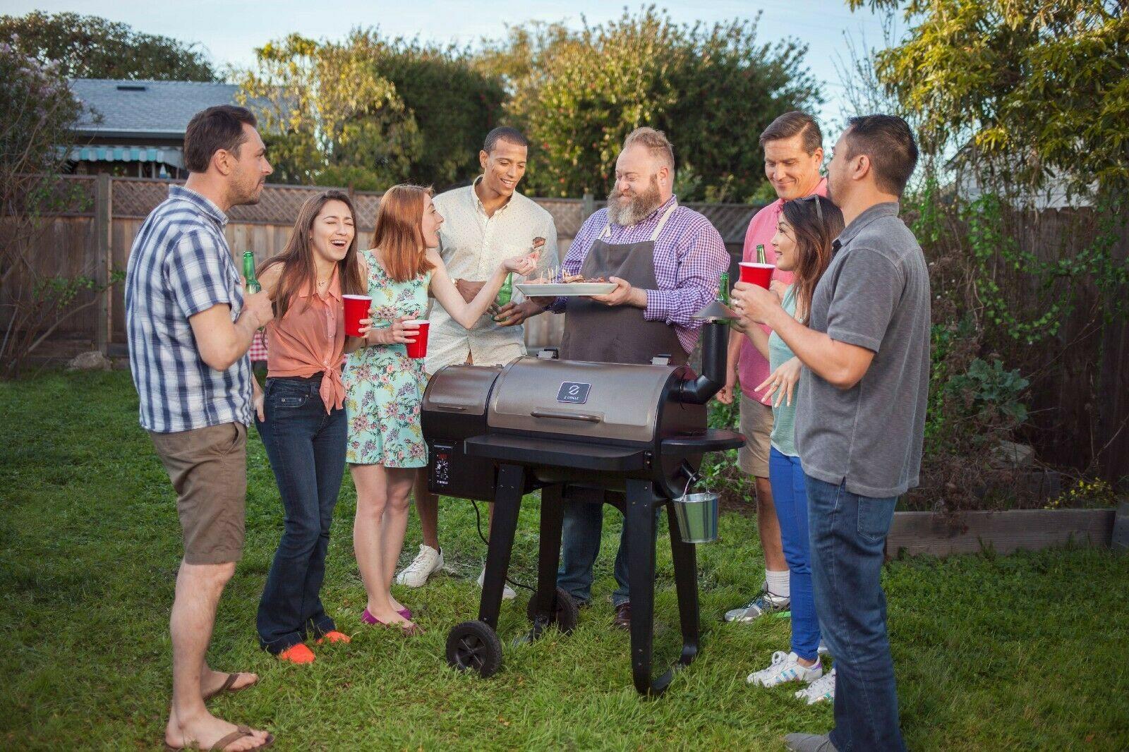 ZPG-450A Pellet Grill & Smoker 8 in 1 BBQ Grill Auto Temp Control
