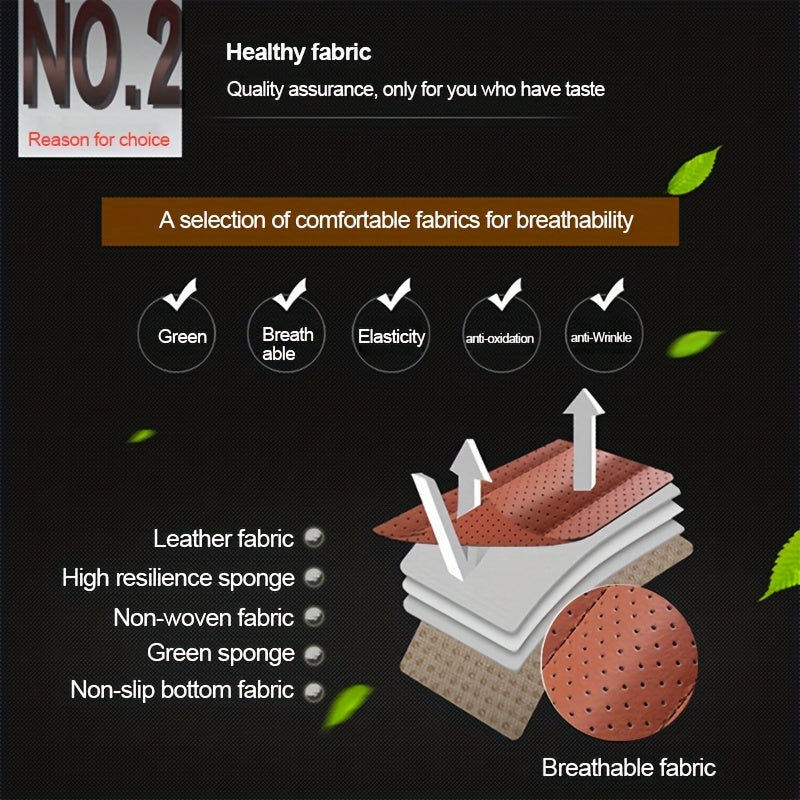 Breathable PU Leather Auto Seat Cushion Protector Anti Slip Car Seat Cover