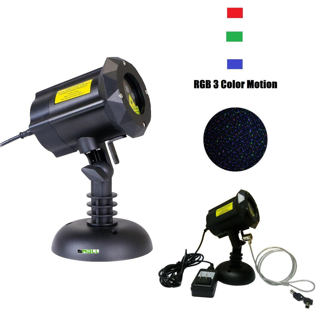 LedMall Moving Firefly Garden Laser Multi-color LED Projector Lights Holiday Lighting, 300"