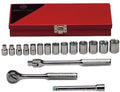 Wright Tool 366 3/8" Drive 6 Point Standard Metric Socket Set (17-Piece)