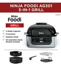 ORIGINAL  FOODI GRILL: grill that sears, sizzles, and air fry crisp