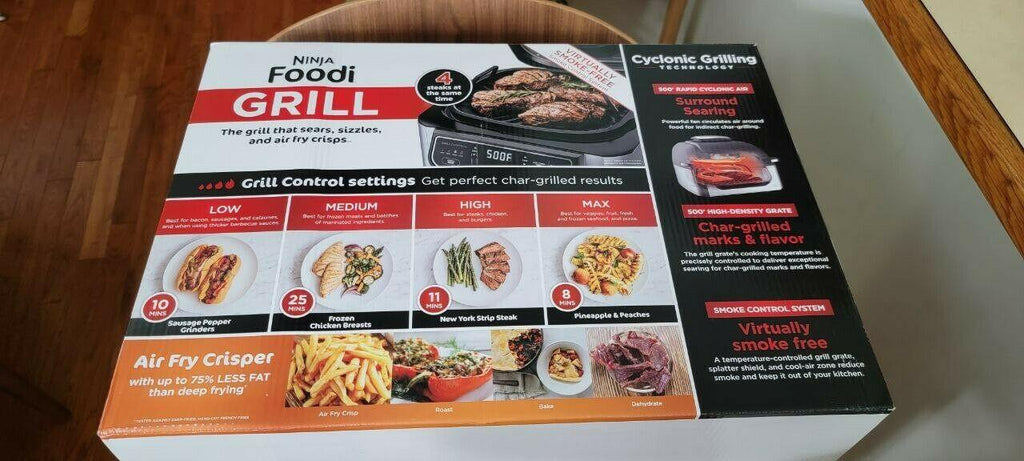 ORIGINAL  FOODI GRILL: grill that sears, sizzles, and air fry crisp