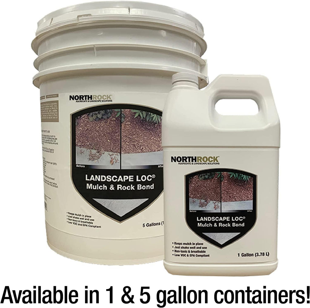 Landscape Loc Mulch & Rock Bond (5 Gallon, 1) - Landscape Glue for Mulch, Rock, & More