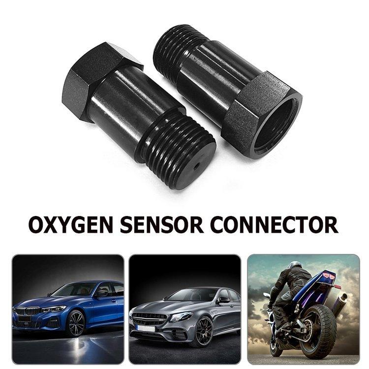 Car O2 Oxygen Sensor Connectors M18 x 1.5 Lambda Sensor Adapter Tools Black